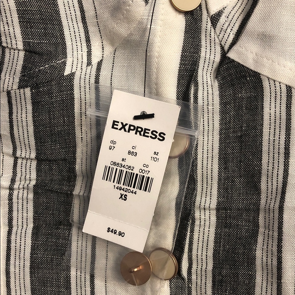 EXPRESS 🔥 Striped Linen Two-Piece Skirt Set - Picture 6 of 8